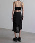 Wave Line Patchwork Skirt